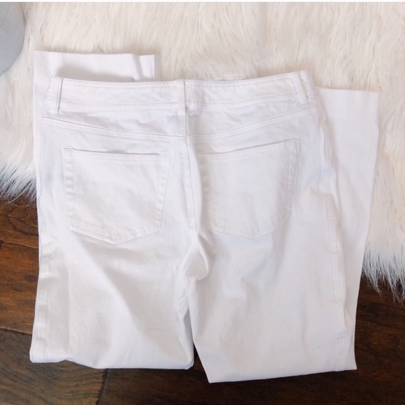 Lauren Ralph Lauren White Crop Jeans 6 - Picture 3 of 3